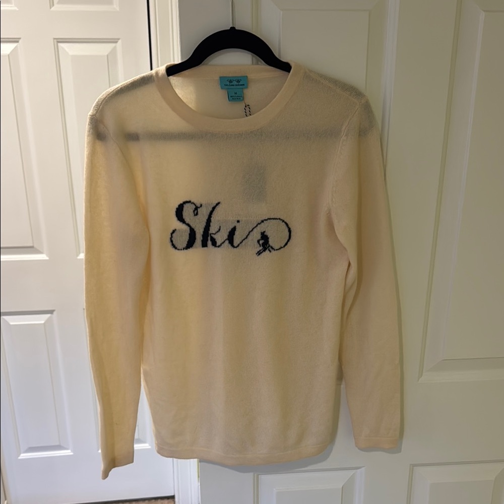 Ski Graphic Crewneck Sweater - Cream